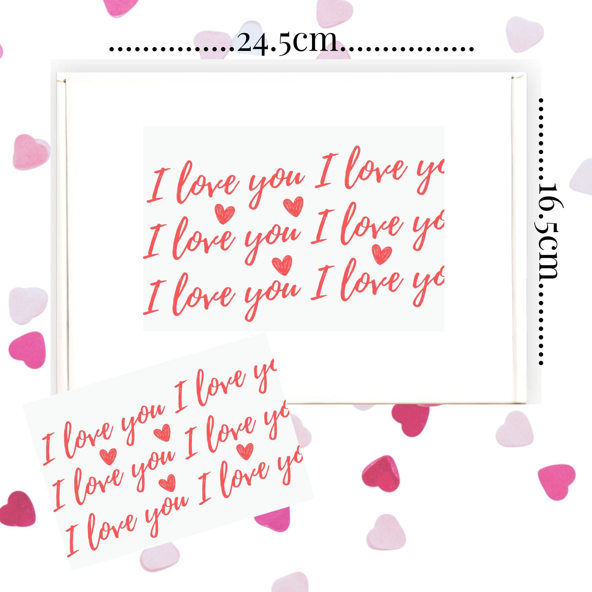 I love you chocolate gift box