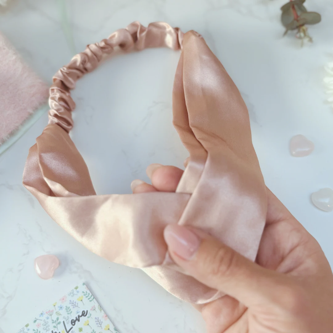 Blush Satin Headband