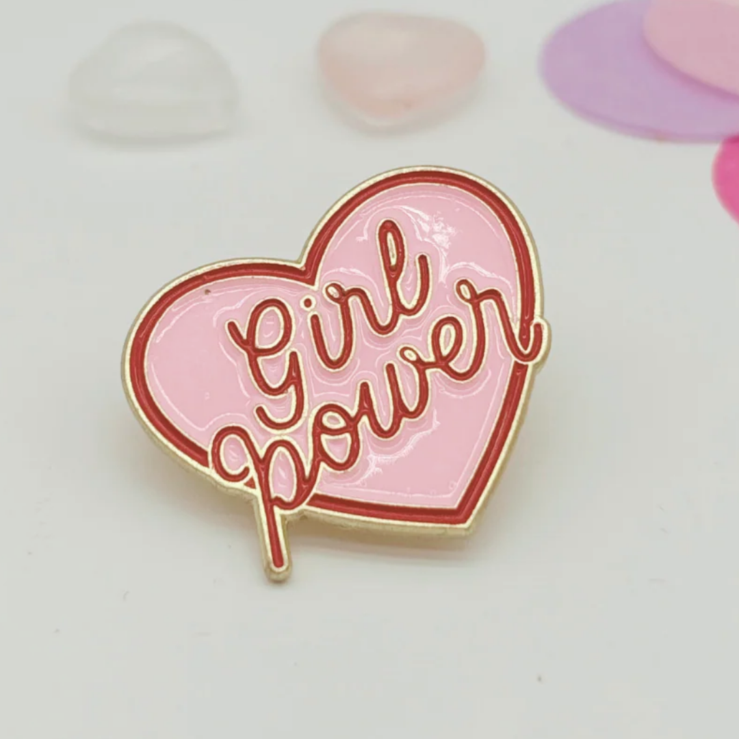 Girl Power pin badge