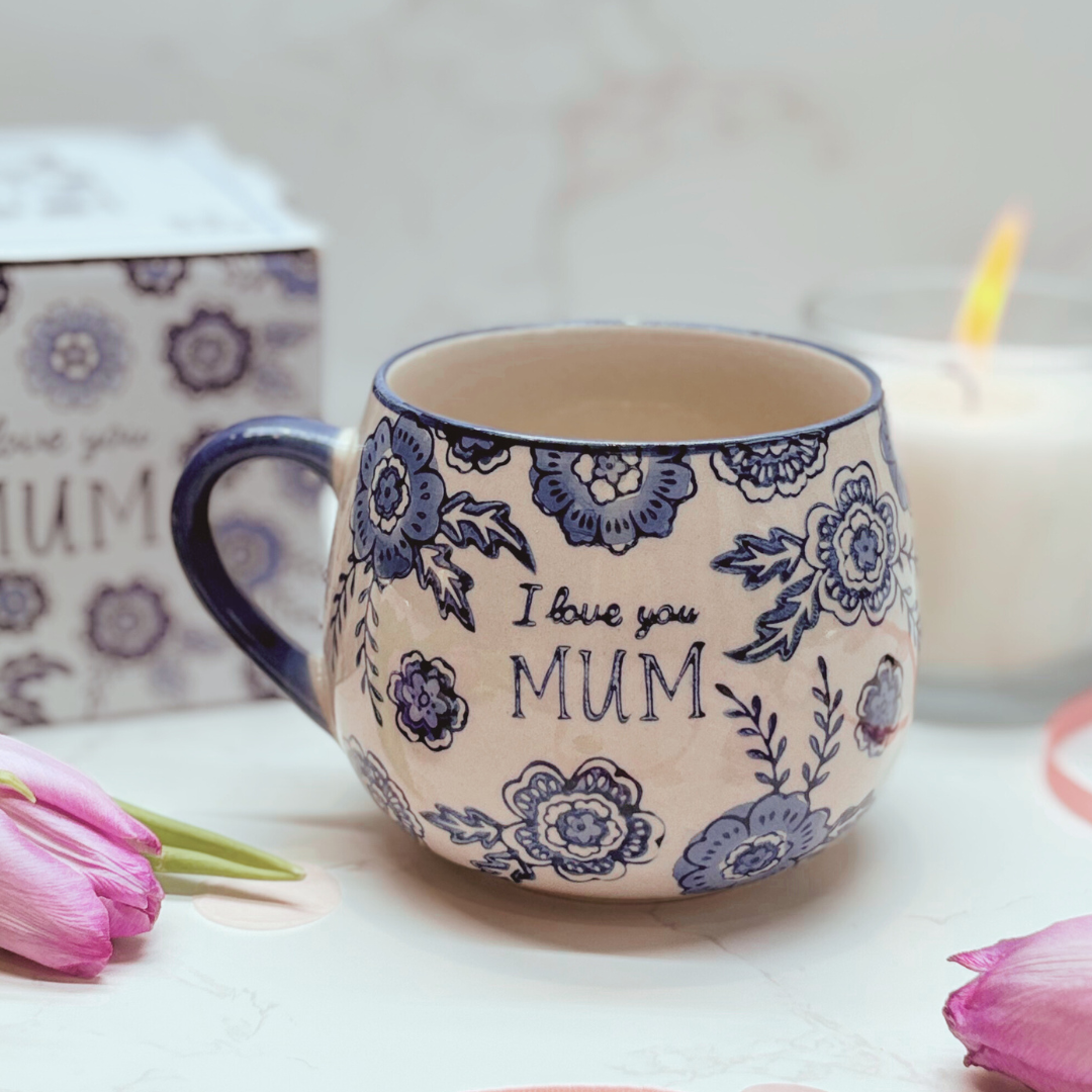 I Love You Mum Gift – Mug, Candle, Cosy Socks & Earrings, ideal Mother’s Day Gift