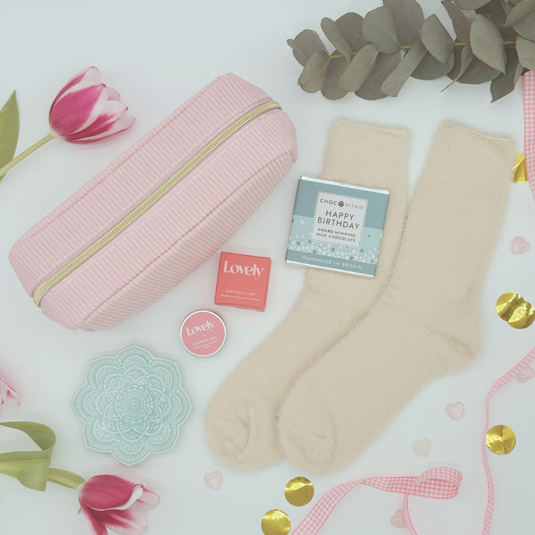 Birthday Pamper Gift Box For Her - Pink