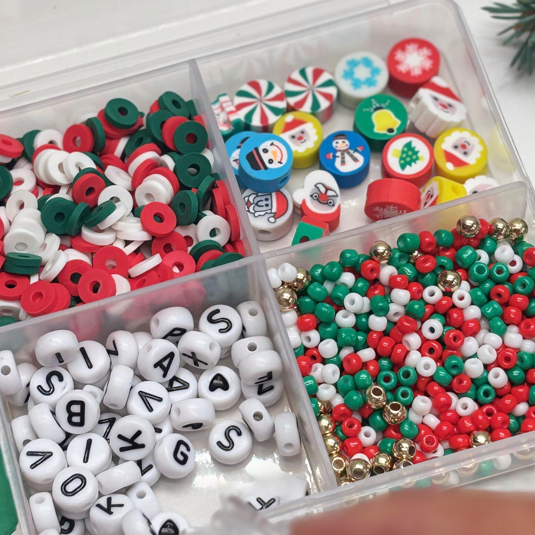 Kids & Tween Christmas Craft Gift Box – Festive Socks, Crafts, Toy, Hair Clip & Bag Charm