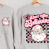 Christmas jumper. Grey sweatshirt with Santa Claus design and text &