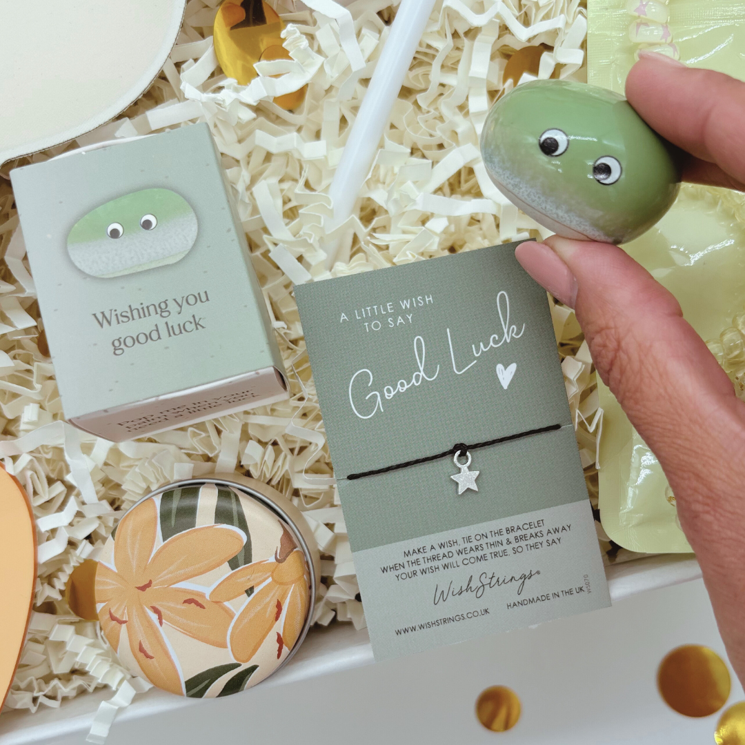 Good Luck Exam Gift Box – A survival student care package for GCSEs, A-Levels, Uni Finals