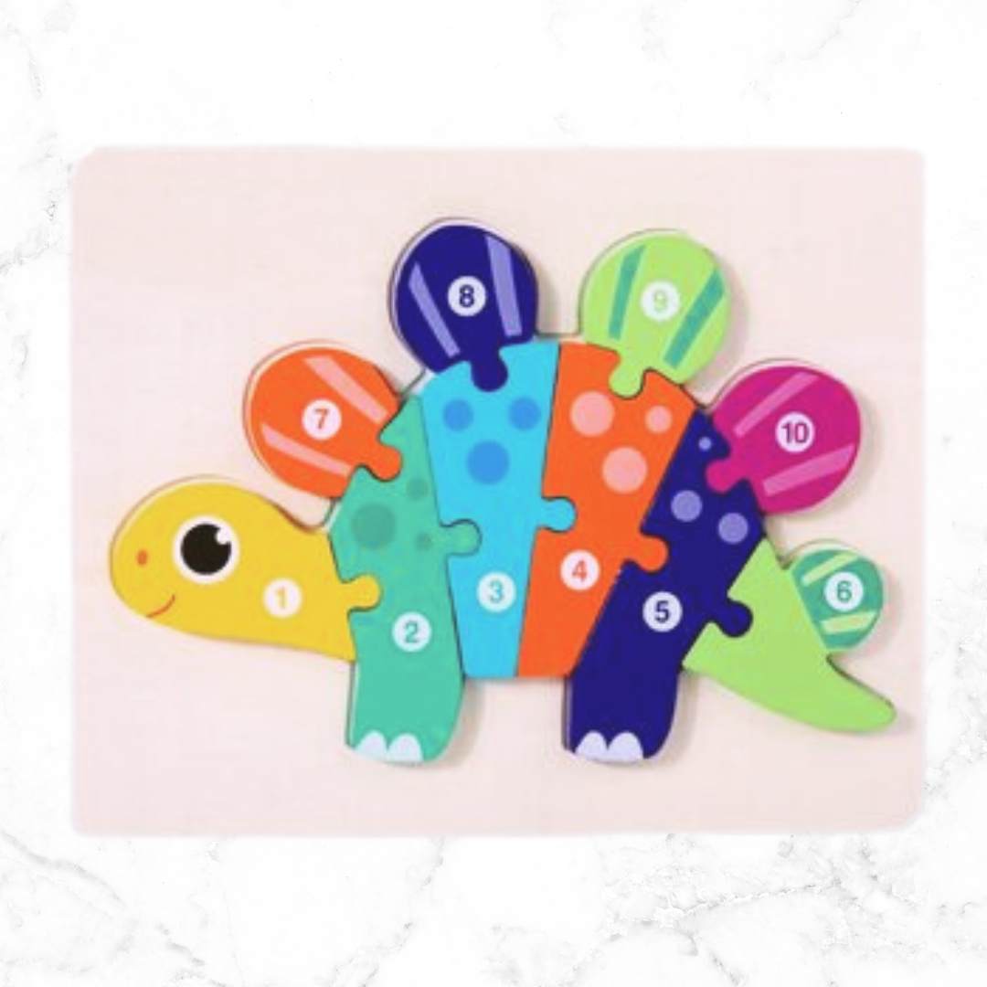 Dinosaur Wooden Jigsaw Letterbox Gift