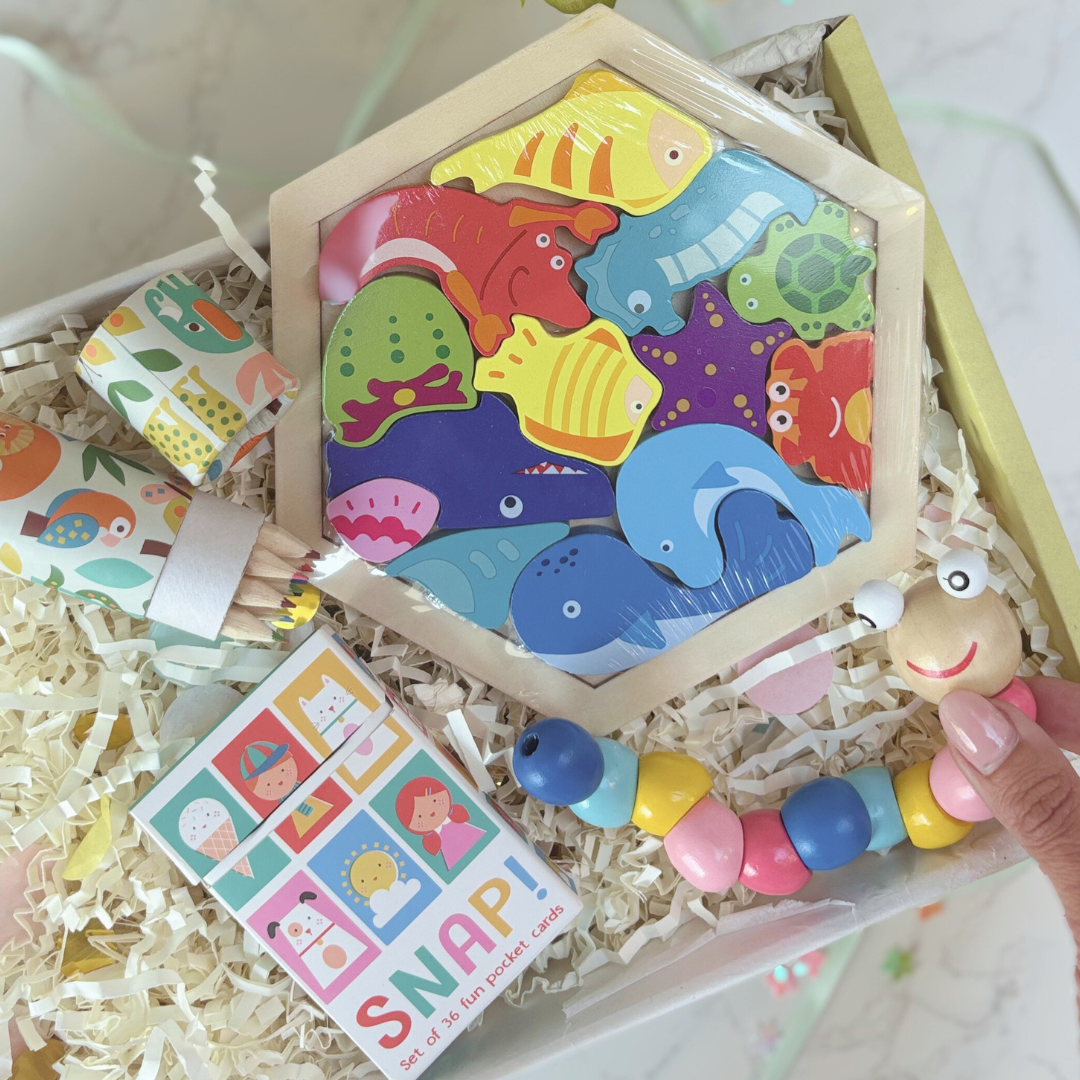 Children’s Gift Box – Wooden Toys And Natural Learning Inspired Games