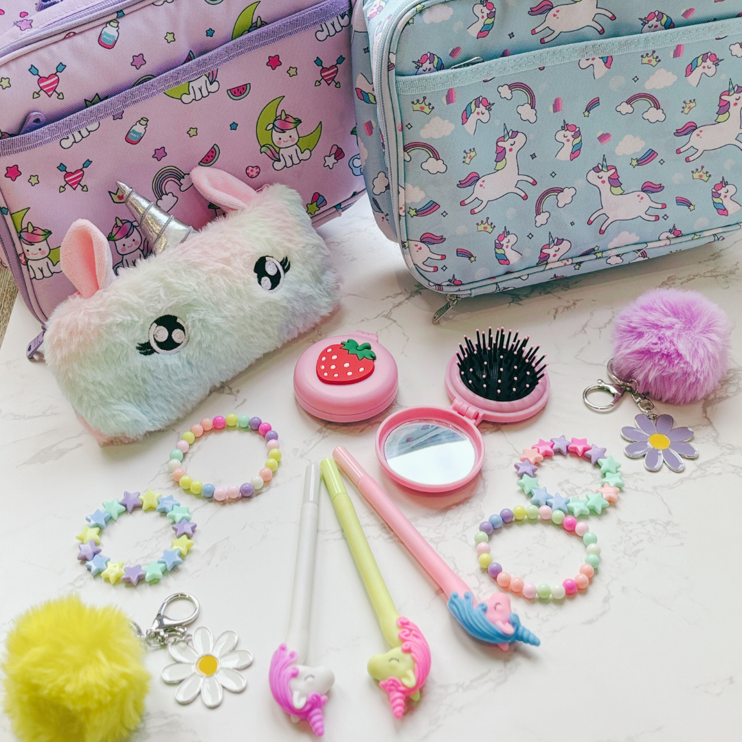 Kids Unicorn Themed Gift Box with Lunch Box! - Lilac