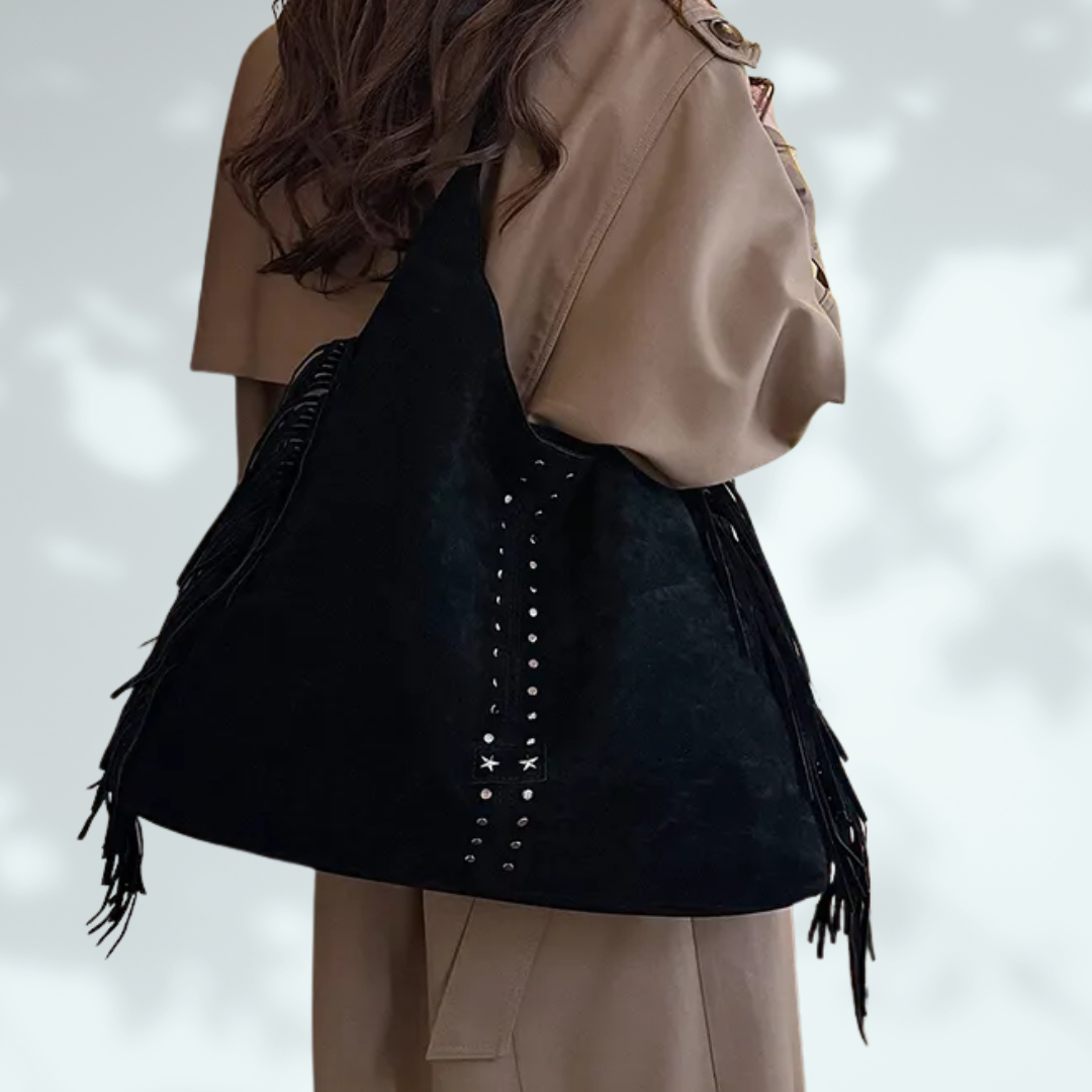 Tassel Shoulder Tote Bag - 3 colours, Tan, Coffee and Black