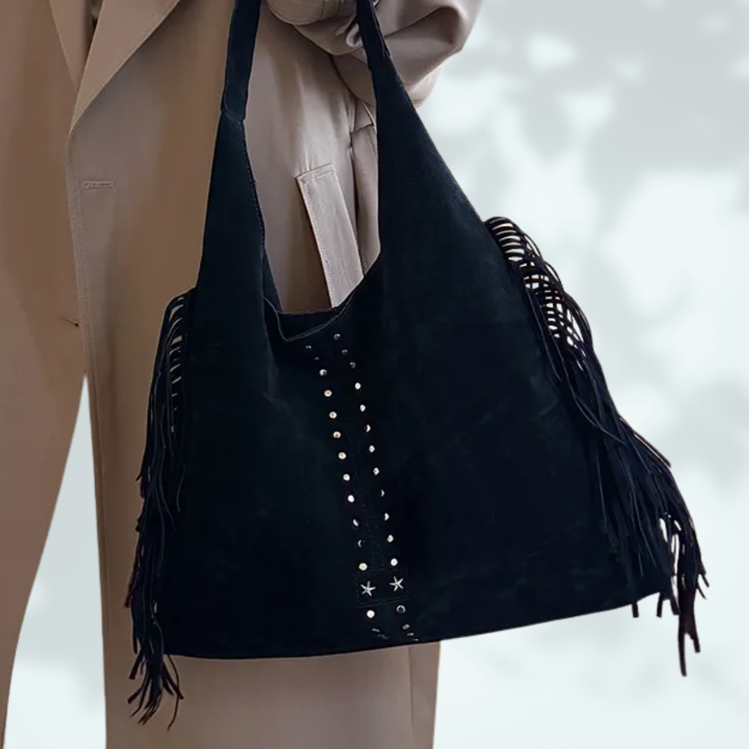 Tassel Shoulder Tote Bag - 3 colours, Tan, Coffee and Black