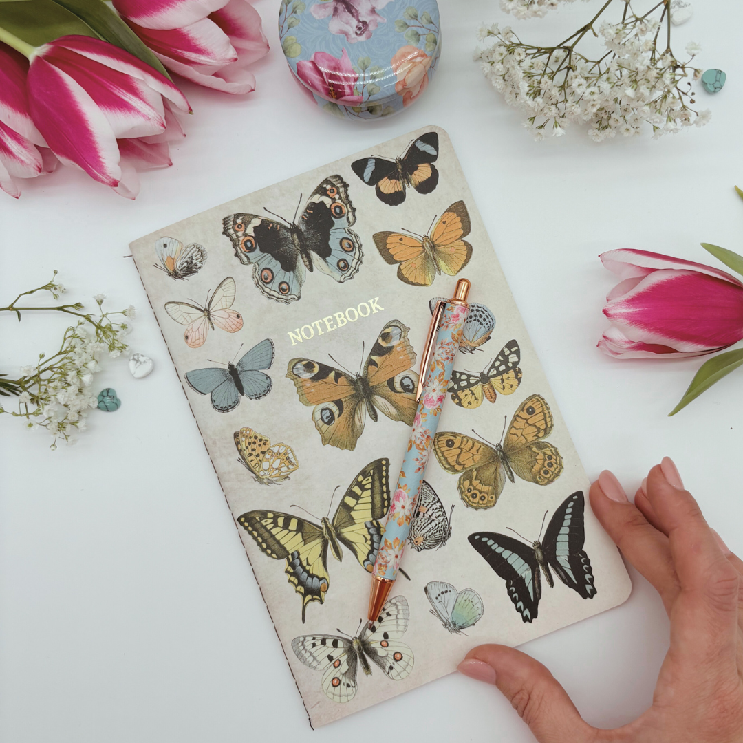 Vintage Floral & Butterflies Gift Set – Elegant Nature-Inspired Gift