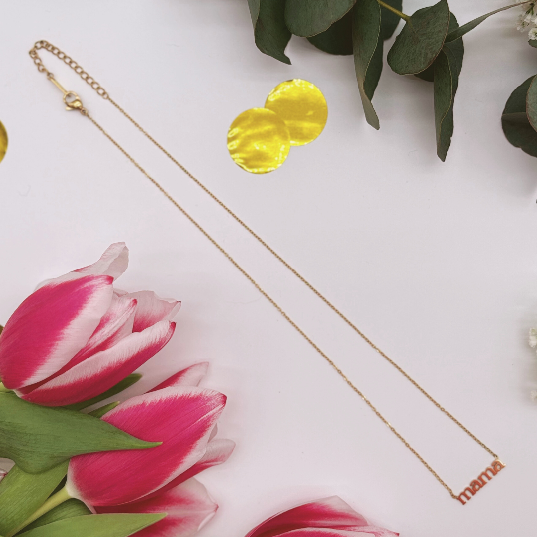 Gold Plated Mama Necklace
