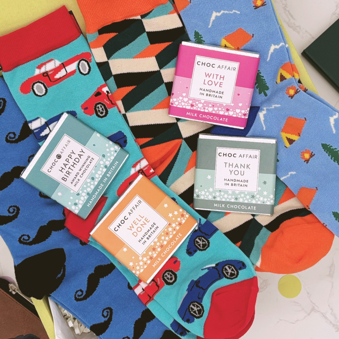 Men’s Socks Letterbox Gift Set – For Birthdays, Thank You And More