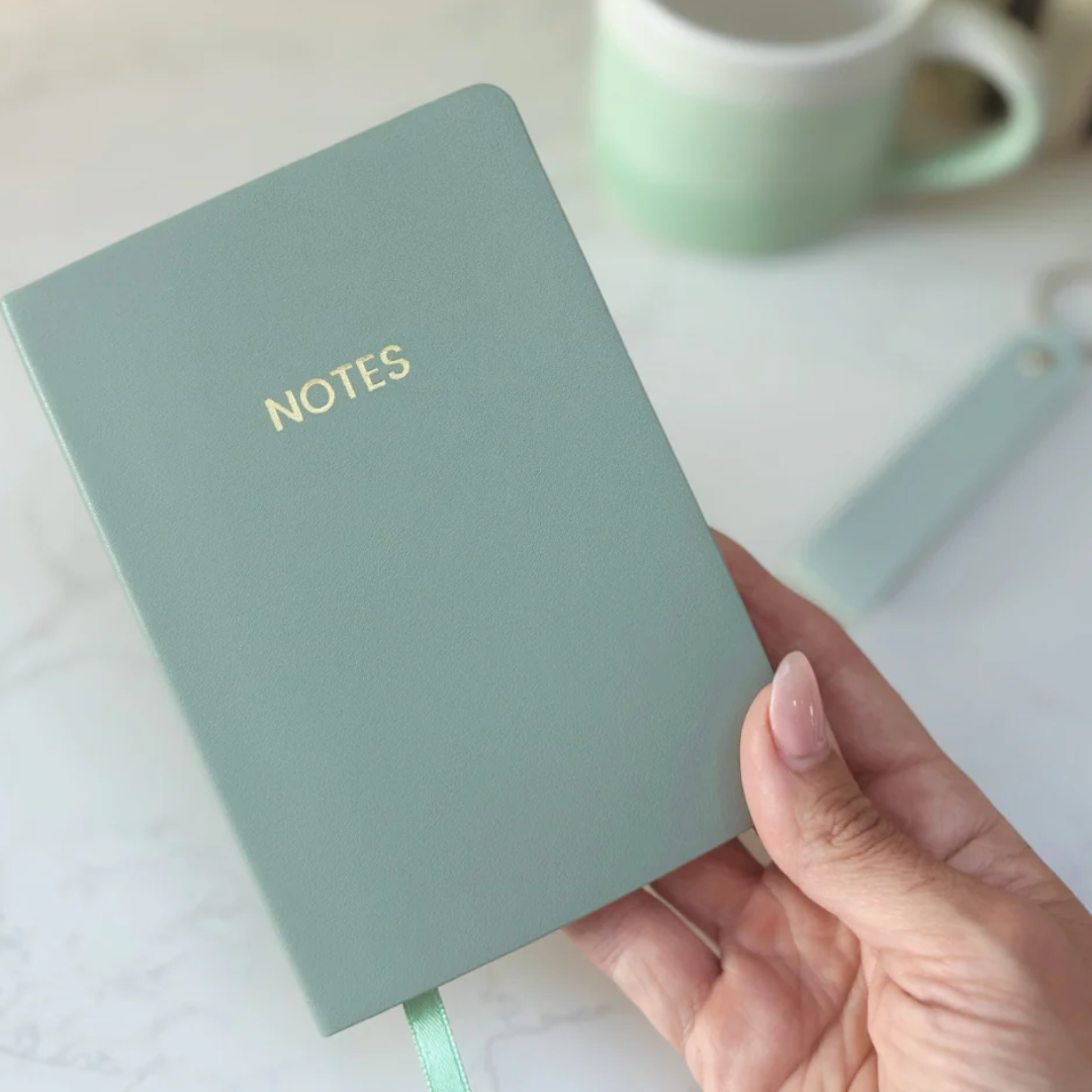 Luxury Green Letterbox Gift for Her – Notebook, Socks, Purse & Key strap