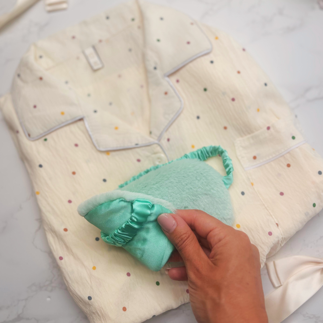 Spotty Pyjamas & Eye Mask Christmas Gift Box – PJs for Her, Teen, Sister, Daughter