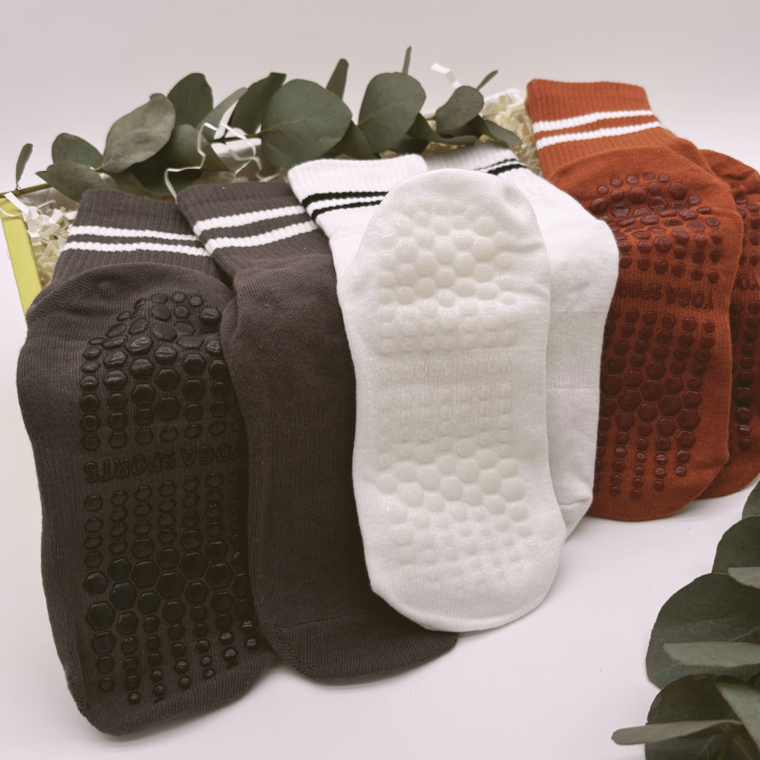 Yoga, Pilates, Lifestyle Grip Socks Letterbox Gift Set - Dark
