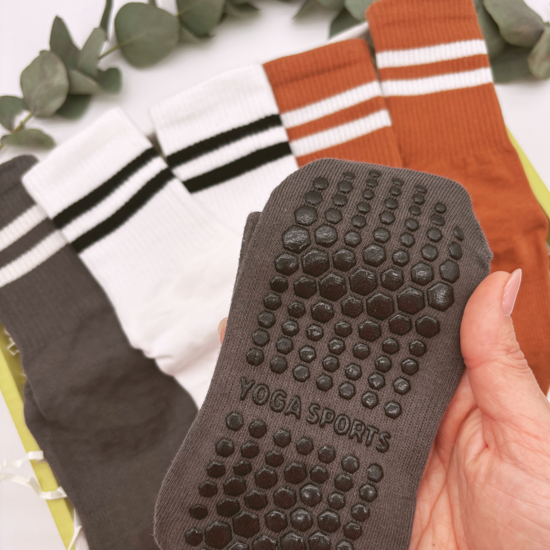 Yoga, Pilates, Lifestyle Grip Socks Letterbox Gift Set - Dark