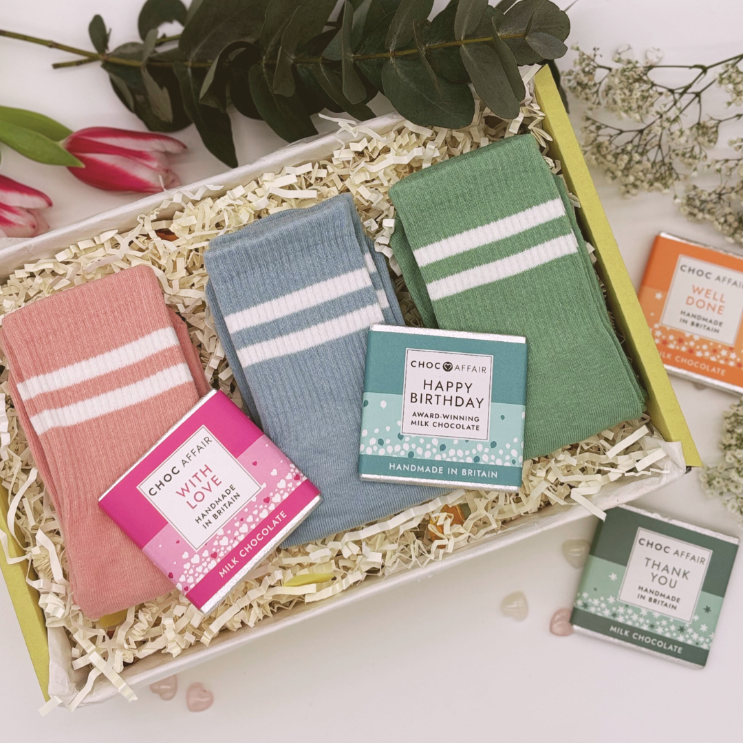 Yoga, Pilates, Lifestyle Grip Socks Letterbox Gift Set - Pastel