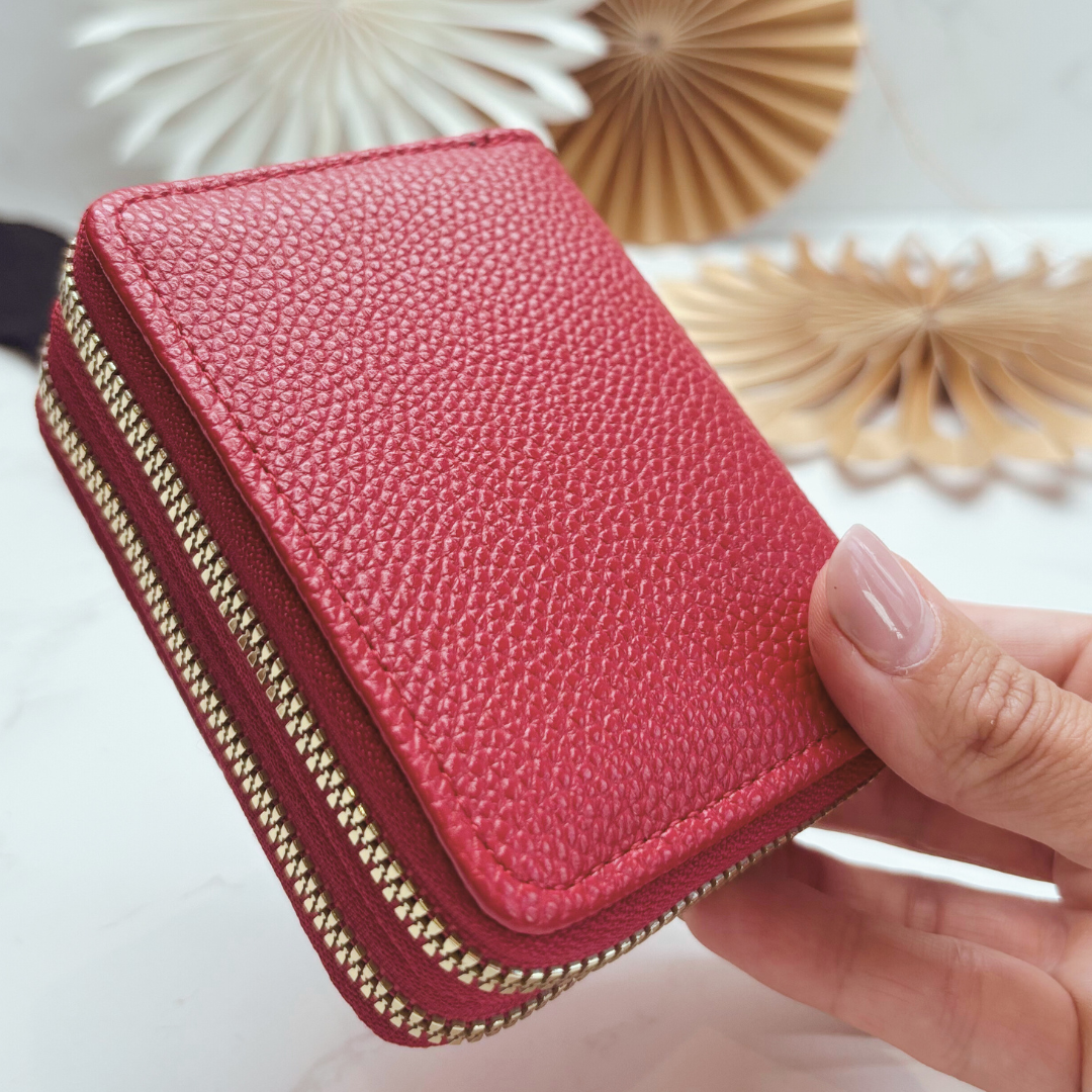 Red Purse, Snowflake Socks & Chocolate Christmas Gift Box for Her (Optional Candle)