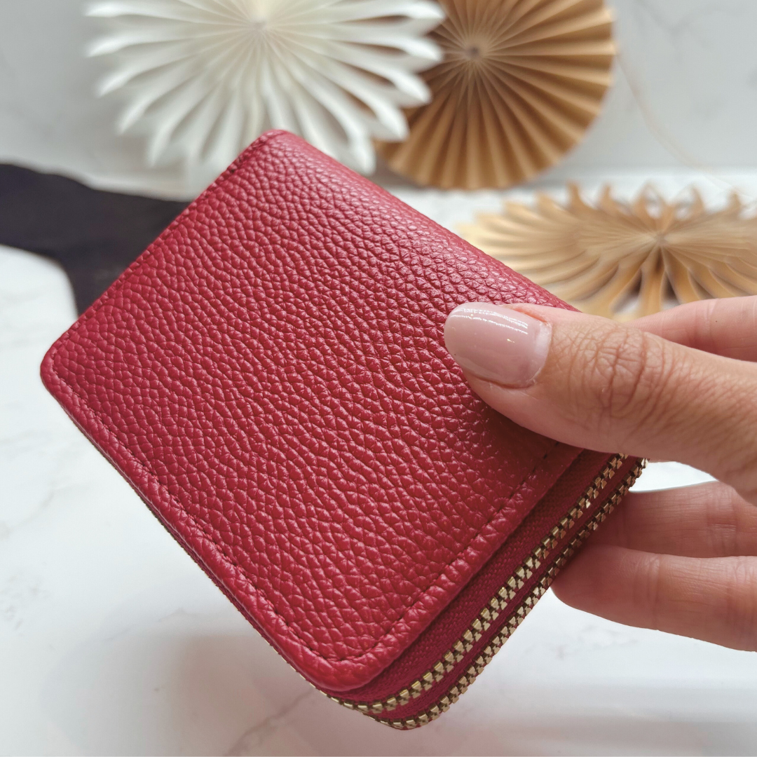 Red Purse, Snowflake Socks & Chocolate Christmas Gift Box for Her (Optional Candle)