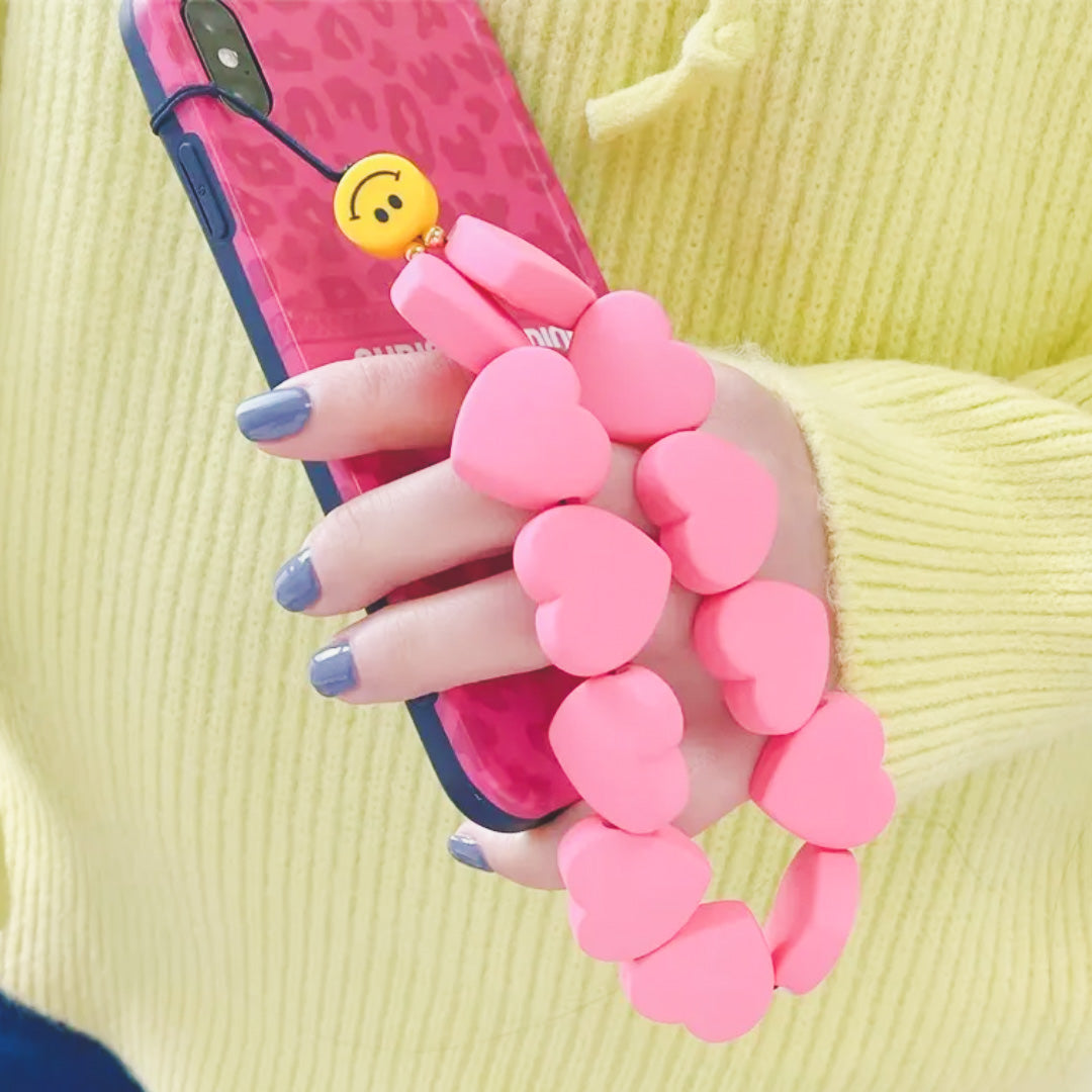 Smiley Hearts Phone / Bag Charm