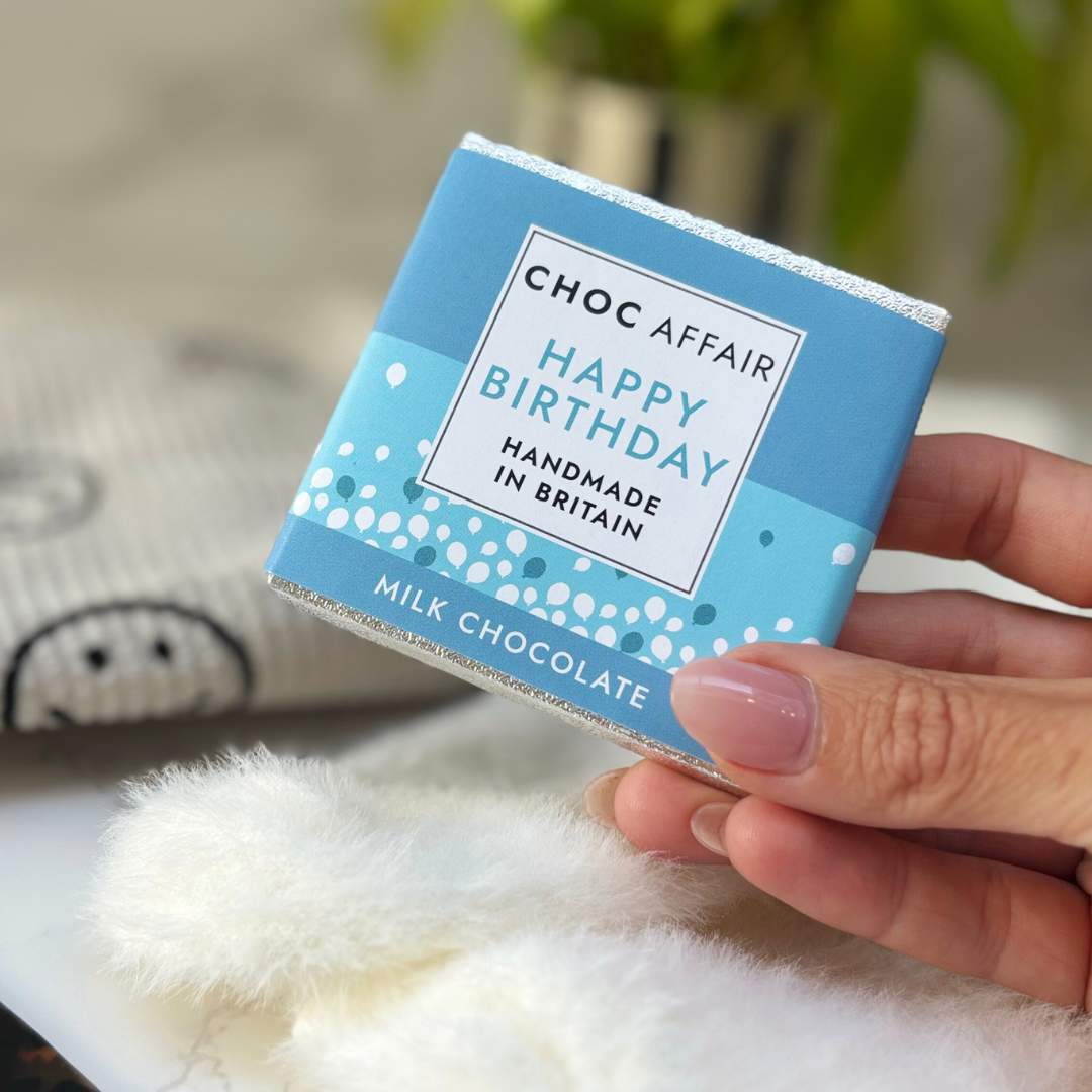 Happy Birthday Gift Box For Her – Cream Smiley Edition