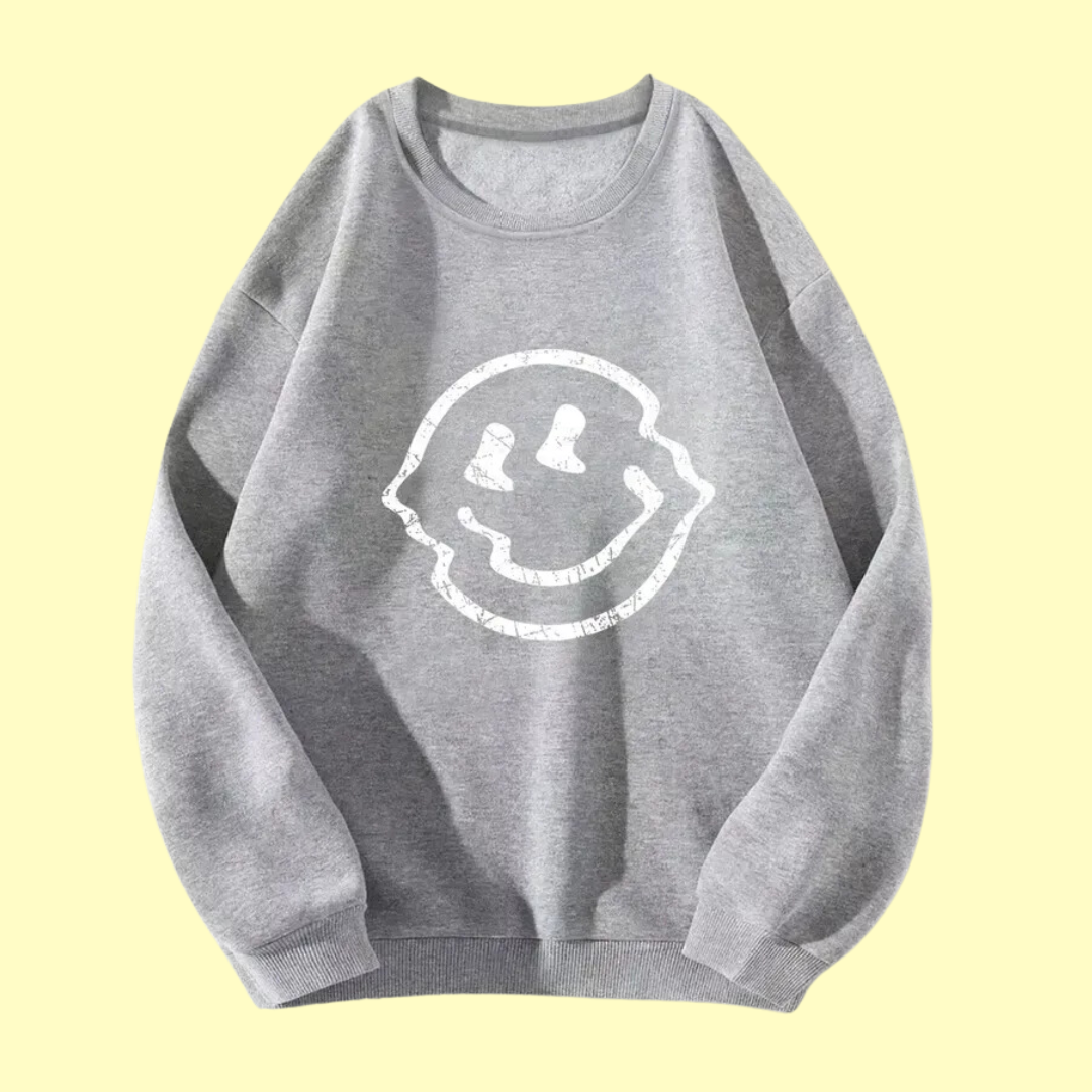 Smiley sweatshirt sale