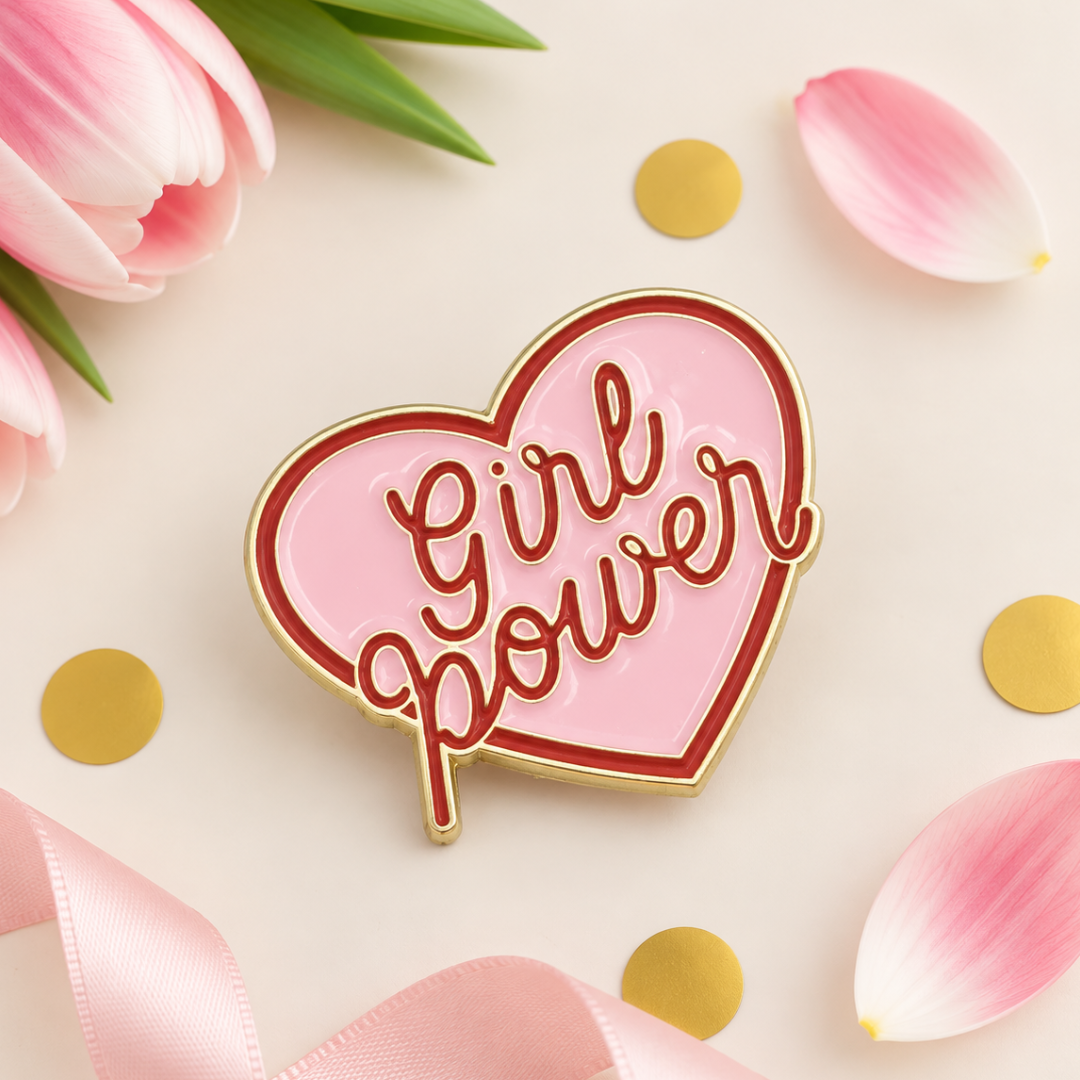 Girl Power pin bagde