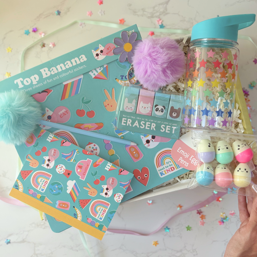 Happy Vibes Gift Box For Tween Girls – Stars, Stickers And Stationery