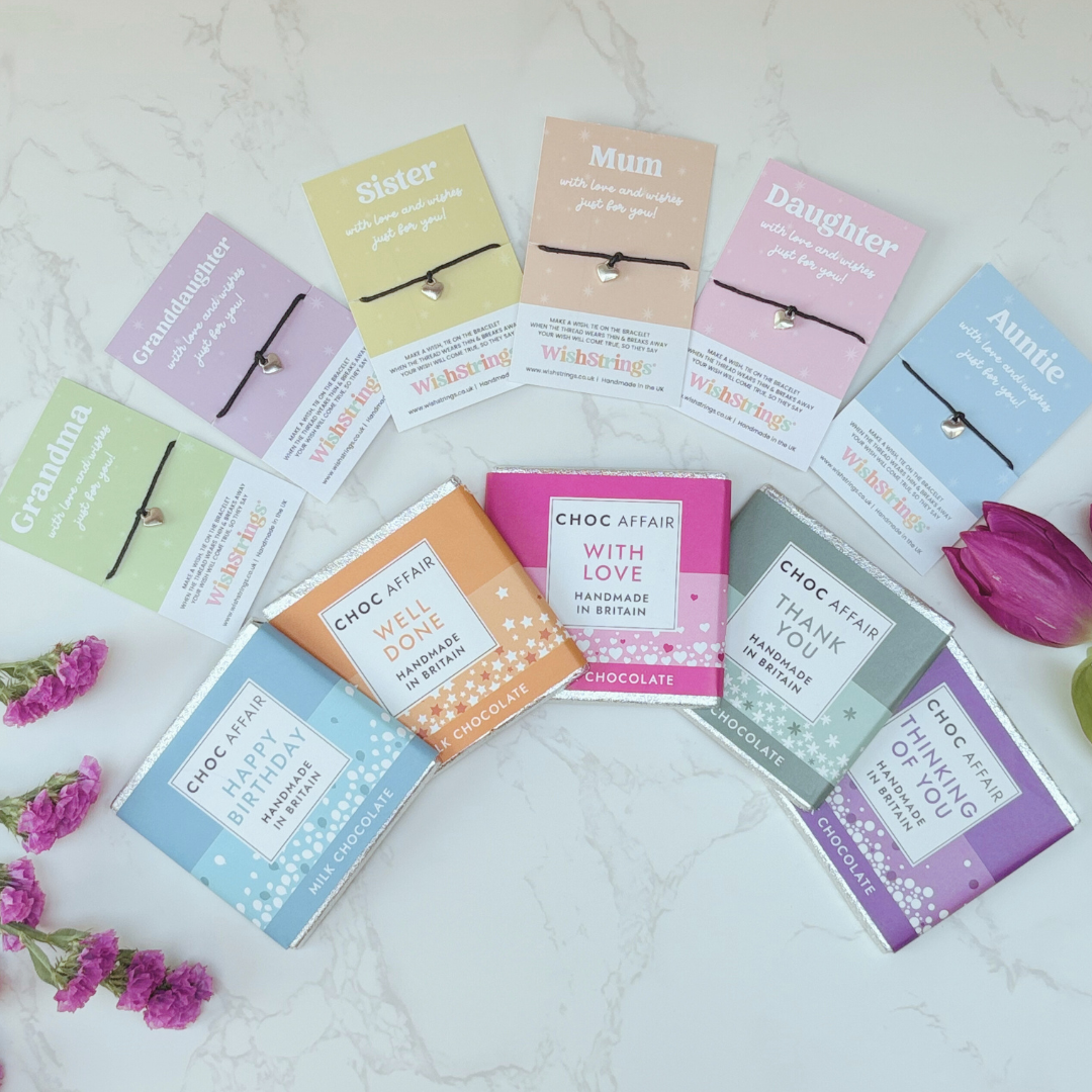 Sister Wish Bracelet – Silver Heart Charm on Black Cord