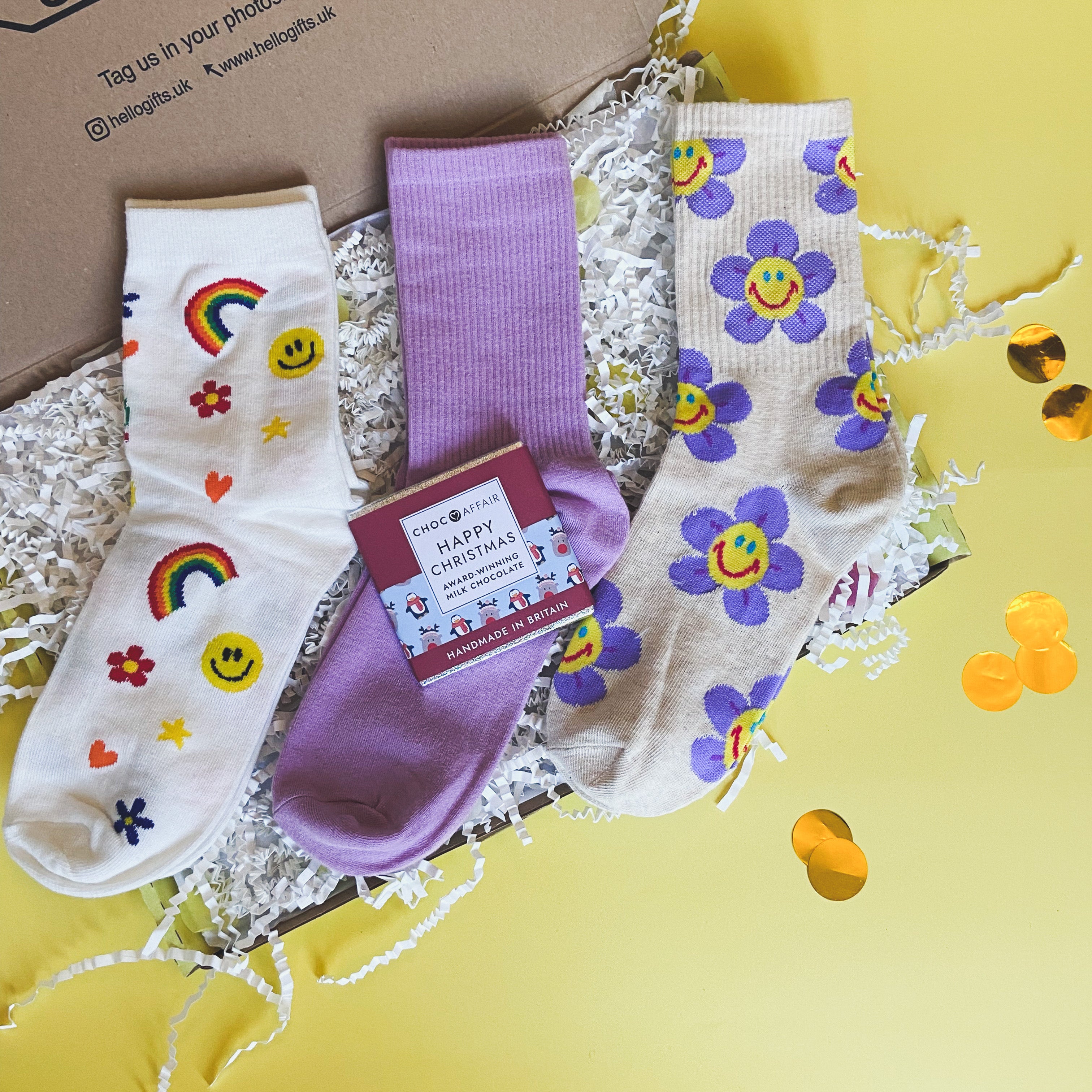 The Merry and Bright Christmas Sock Box