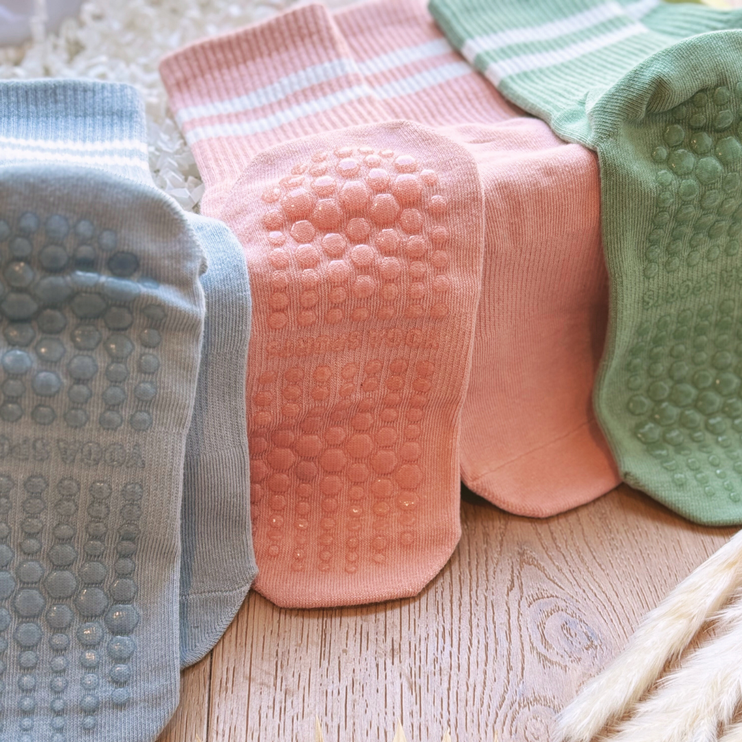 Yoga, Pilates, Lifestyle Grip Socks Letterbox Gift Set - Pastel