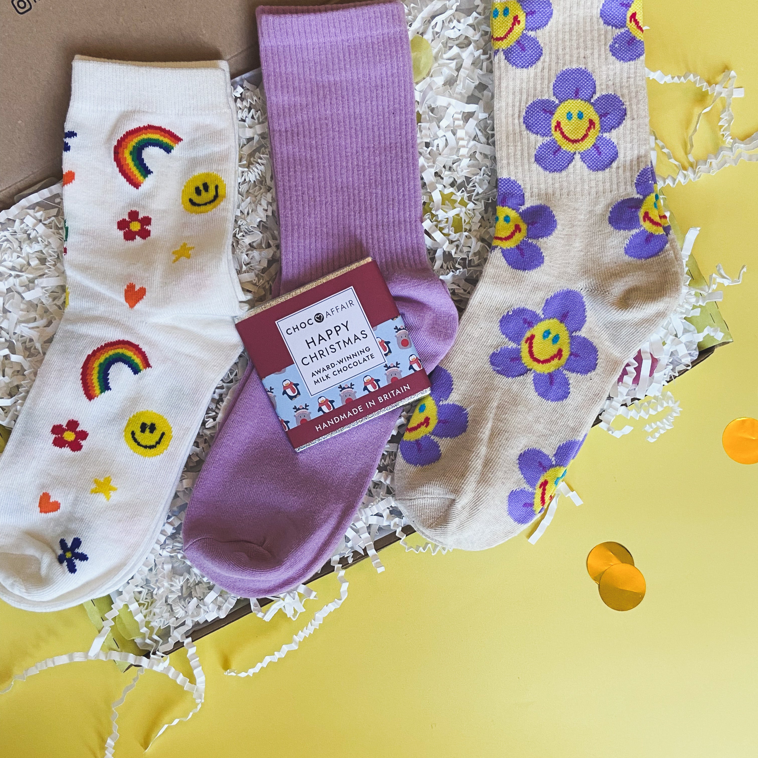 The Merry and Bright Christmas Sock Box
