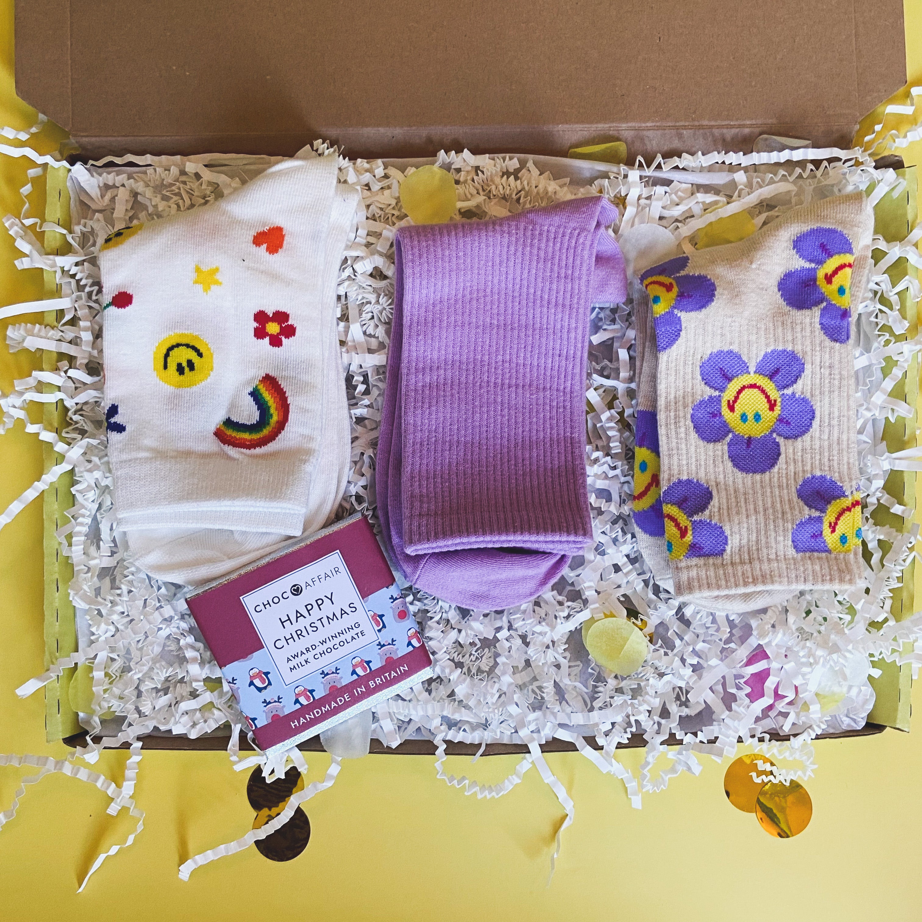 The Merry and Bright Christmas Sock Box