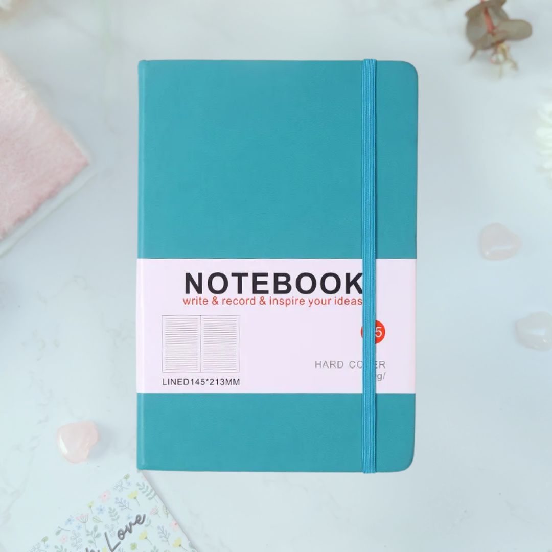 Turquoise Hardcover A5 Notebook