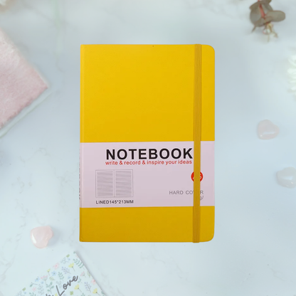 Yellow Hardcover A5 Notebook