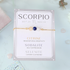 Scorpio Zodiac Bracelet with crystals