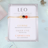 Leo Zodiac Bracelet with crystals