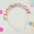 Its My Birthday Rainbow Headband