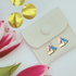 Colour Block Geometric Stud Earrings