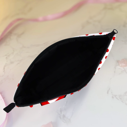 Red Lips Pop Art Makeup Bag