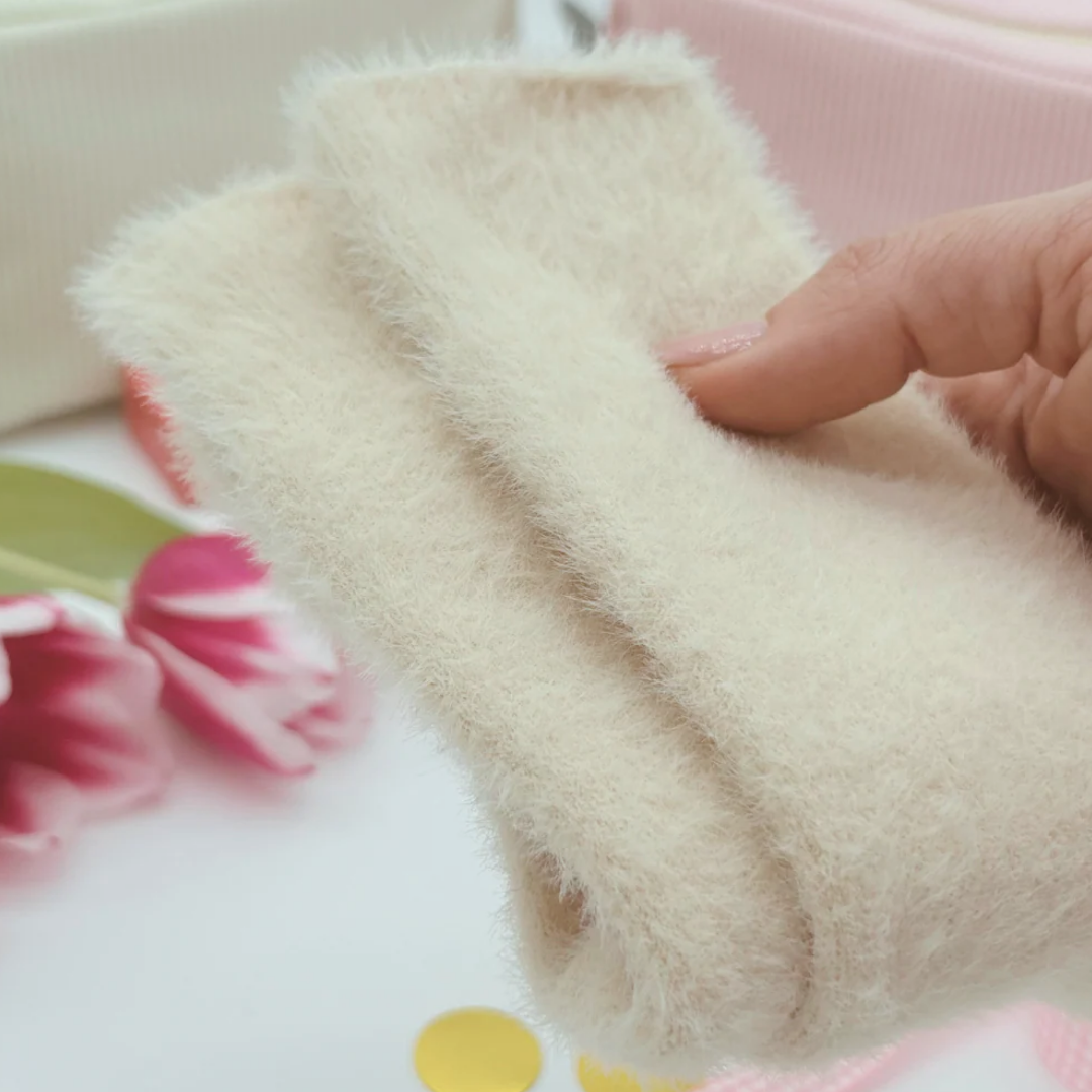 Latte Cream Fluffy Socks