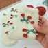 Cherry Print Fluffy Socks
