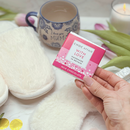 I Love You Mum Mother’s Day Gift  – Cosy Slippers, Mug, Eye Mask &amp; Chocolate Treat