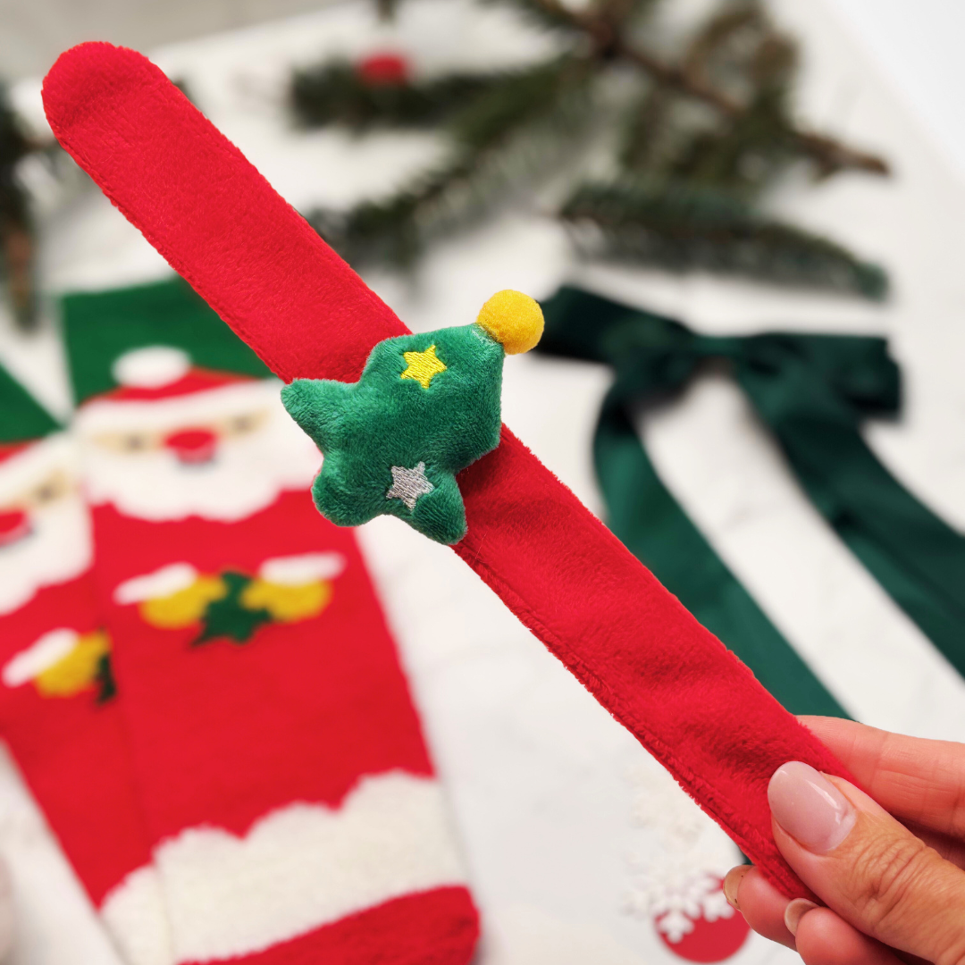 Baby’s First Christmas Gift Box – Snowman Toy, Festive Socks &amp; Snap Band for Baby or Toddler