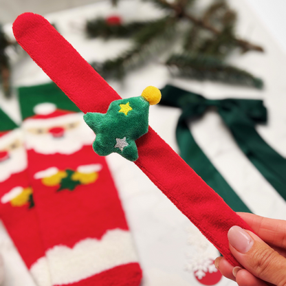 Baby’s First Christmas Gift Box – Snowman Toy, Festive Socks &amp; Snap Band for Baby or Toddler