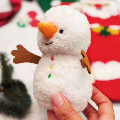 Baby’s First Christmas Gift Box – Snowman Toy, Festive Socks &amp; Snap Band for Baby or Toddler