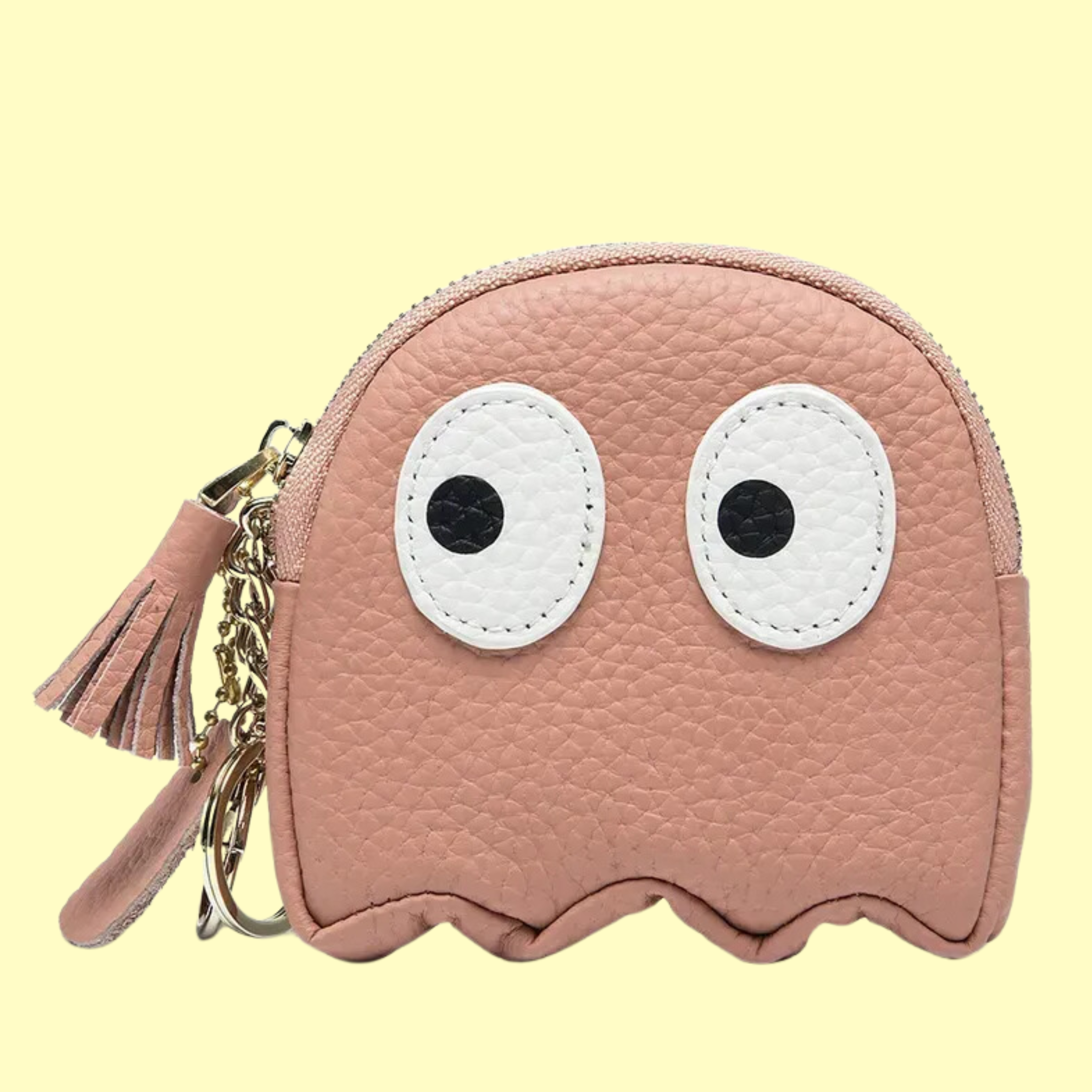 Blinky! - Real Leather Purse Coral Pink