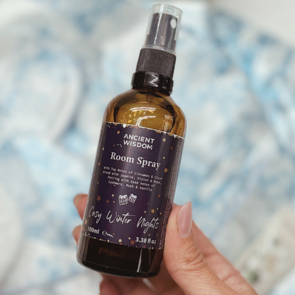 Luxury Winter Nights Pamper Gift Box – Christmas Pyjamas, Candle, Room Spray &amp; Self-Care for Her