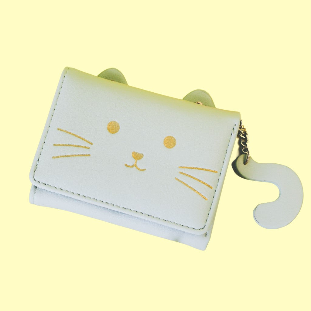 Cute Cat Purse For Girls In Mint Green – Ideal Birthday Gift