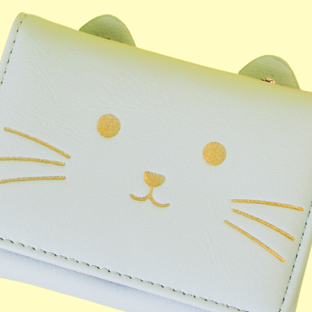 Cute Cat Purse For Girls In Mint Green – Ideal Birthday Gift